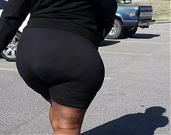 GF Gigantic Donk black tight shorts!