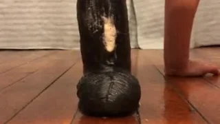 Huge anal dildo make me cum twice