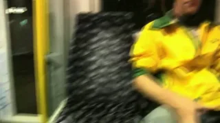 2 Guys having dirty Fun in German Tram