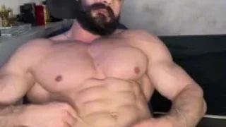 bodybuilder Neromonster huge cock